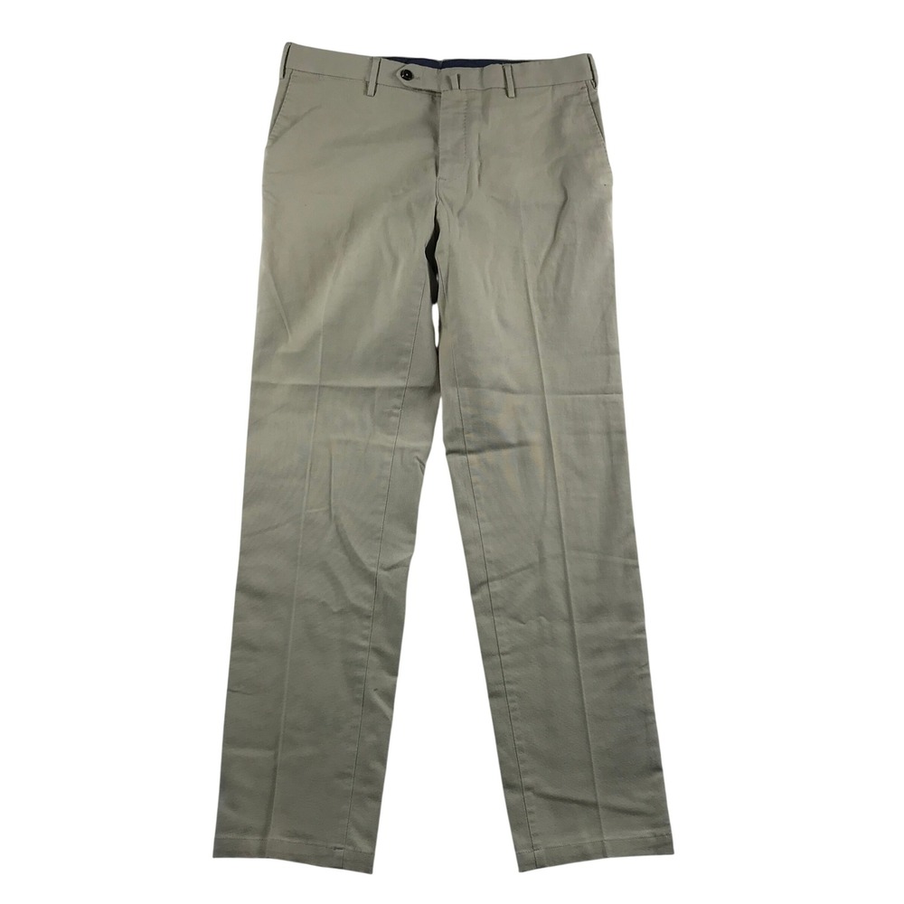 PT Torino Mens Slim Fit Chino Trousers Tan Khaki Cotton Stretch Pants Size 48 IT